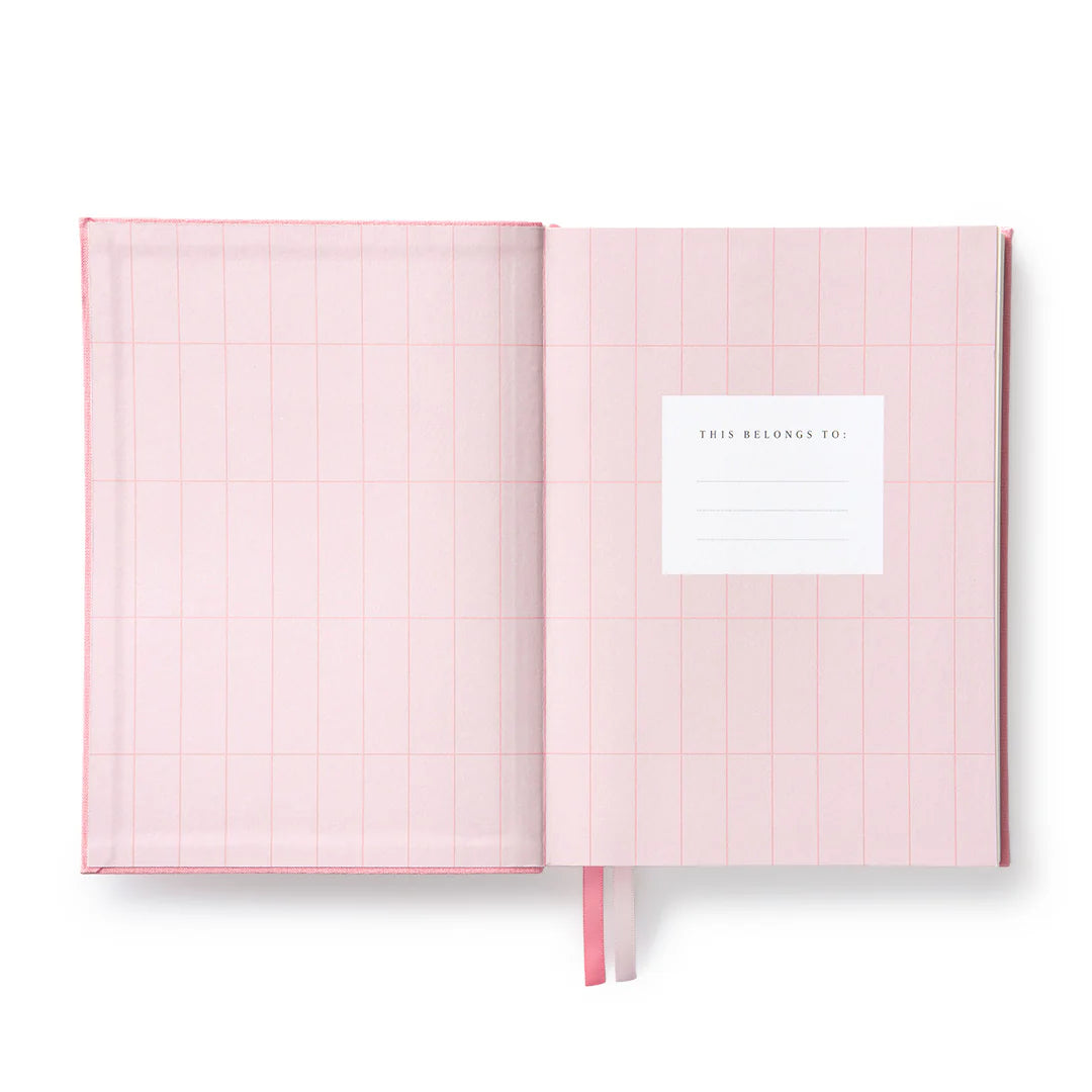 Pink Fabric Daily Planner B6