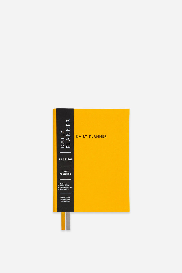 Yellow Fabric Daily Planner B6