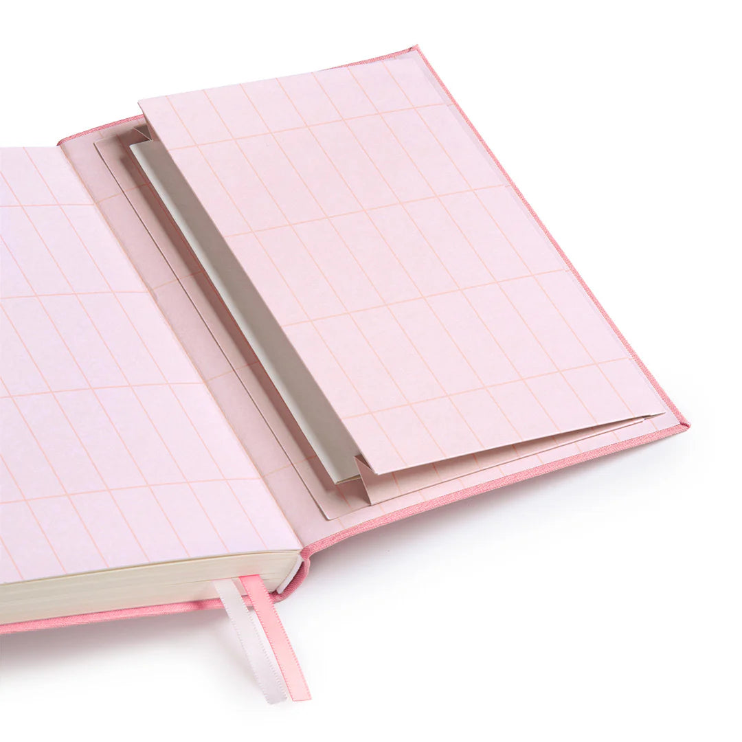 Pink Fabric Daily Planner B6