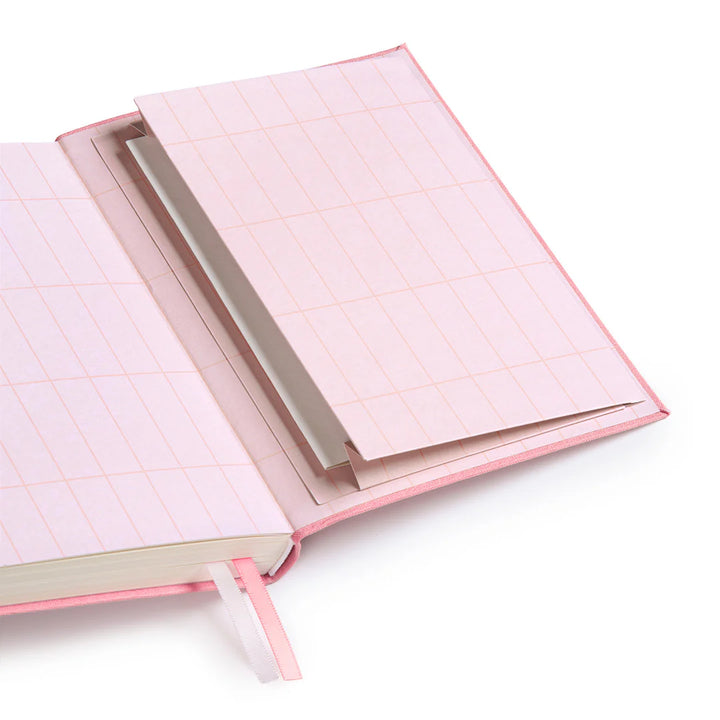 Pink Fabric Daily Planner B6