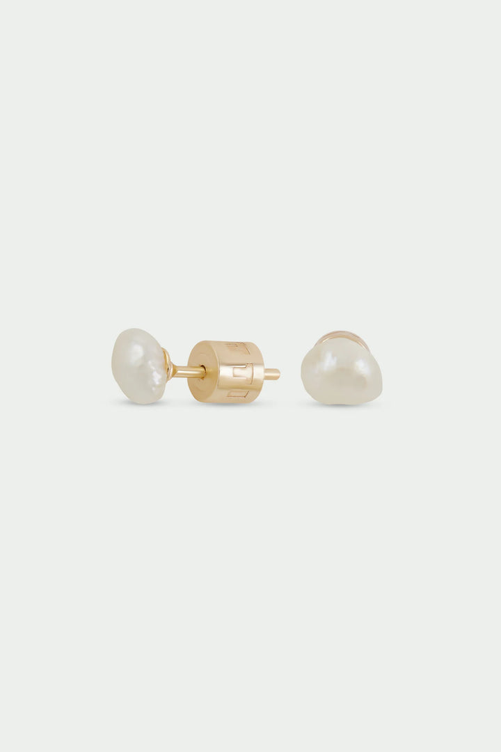 Baroque Pearl Earrings / Gold