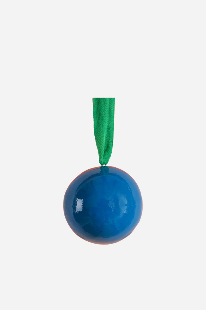 Blue and Green Colourblock Bauble