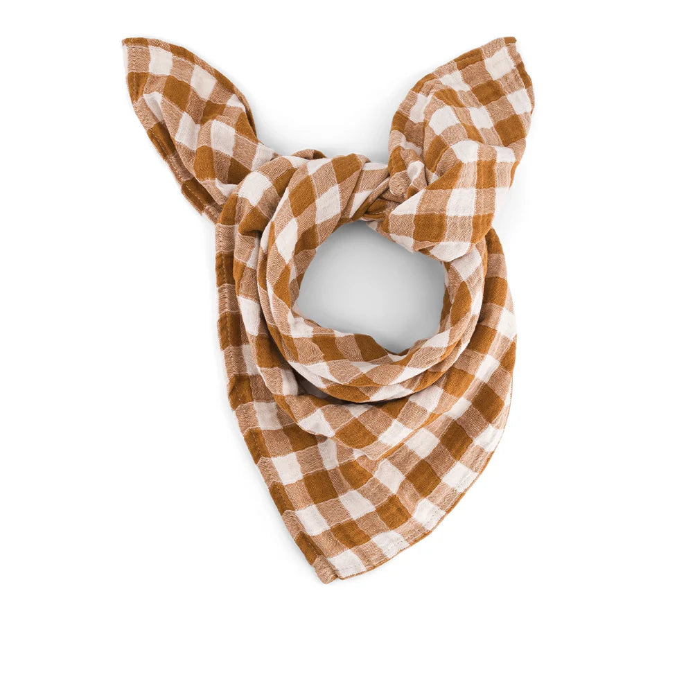 Baby Muslins / Gingham Caramel - Domestic Science Home