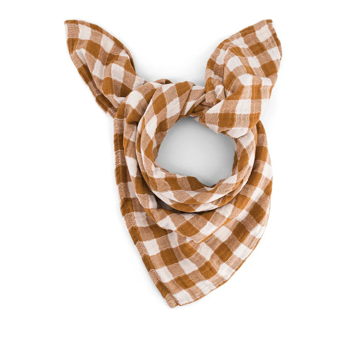 Baby Muslins / Gingham Caramel - Domestic Science Home