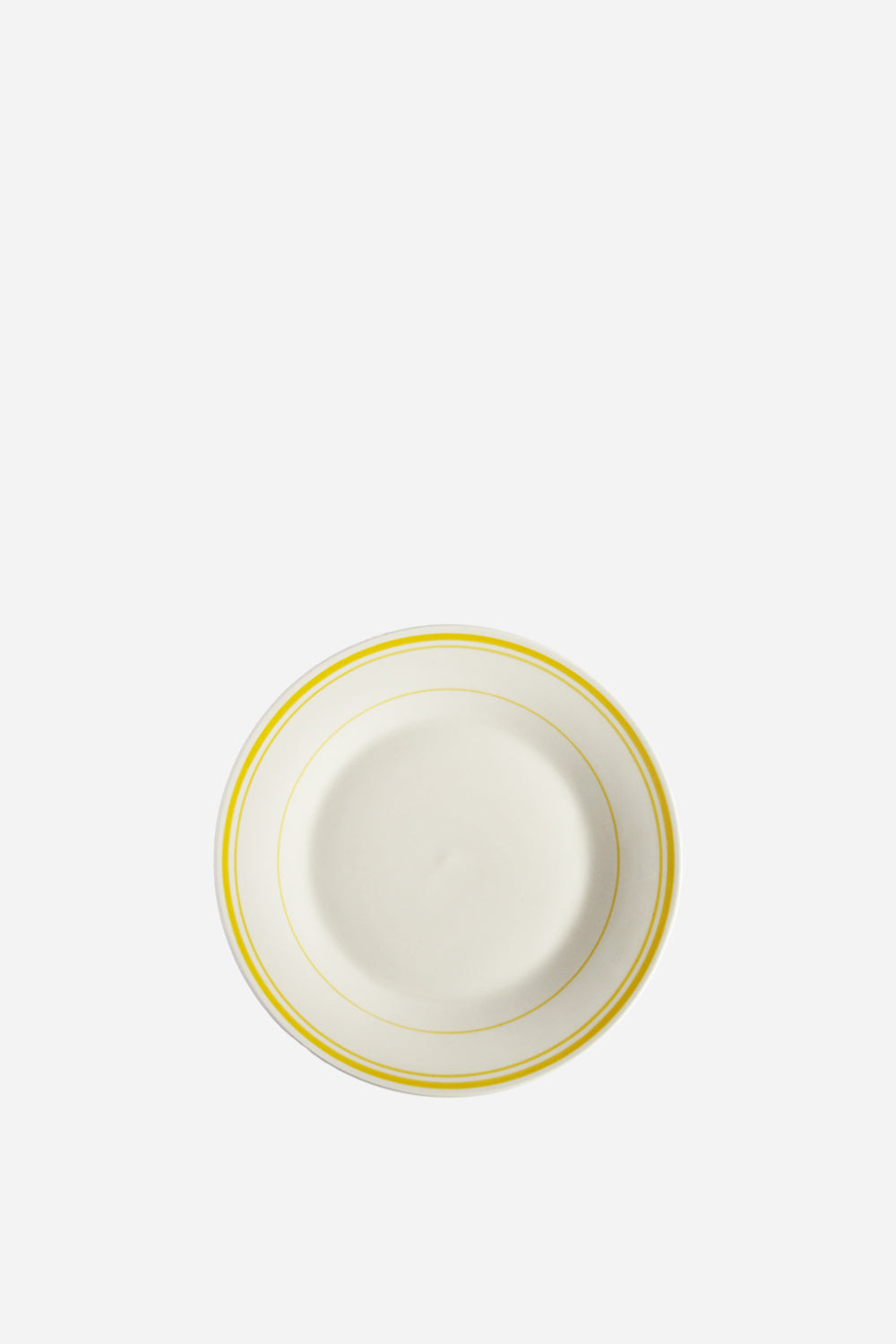 bistro dessert plate yellow stripe