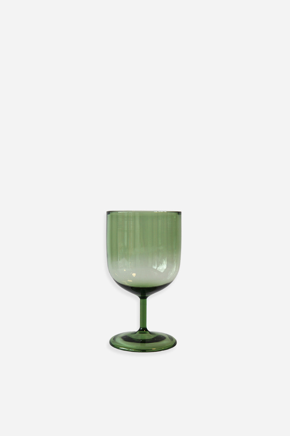 small bistro wine glass green