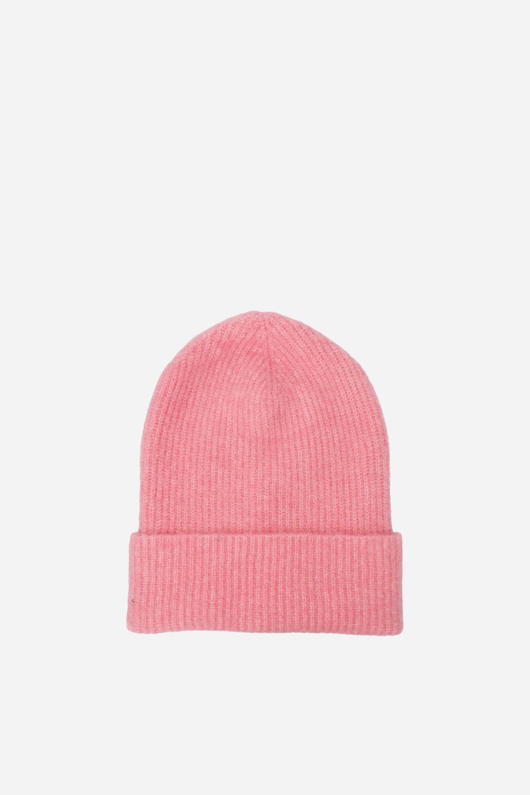 Pink beanie on a light pink background