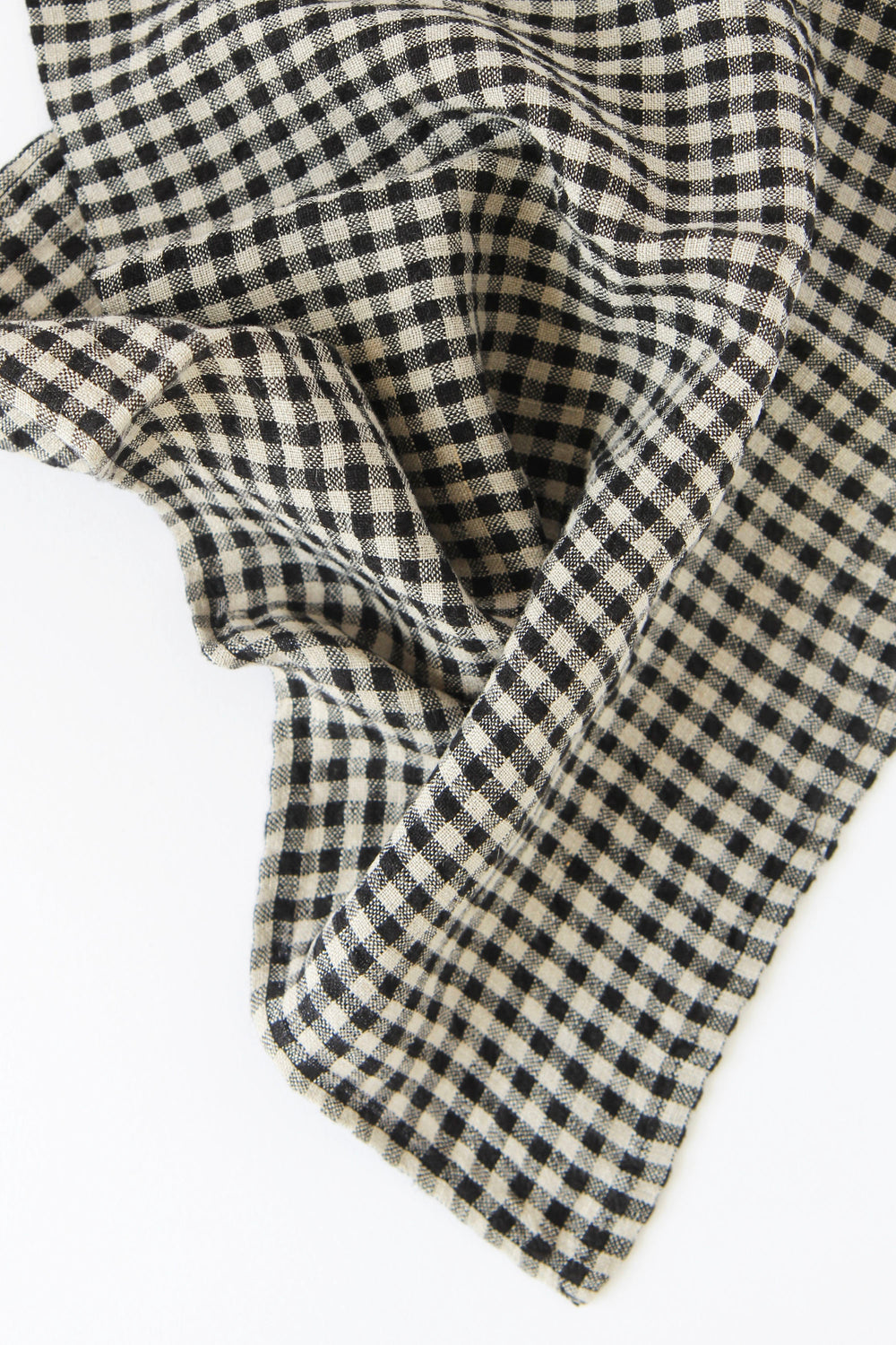 Piana Gingham T-Towel / Charbon - Domestic Science Home