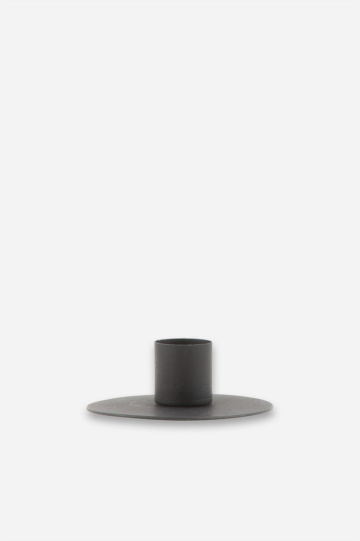 Black Dinner Candle Holder