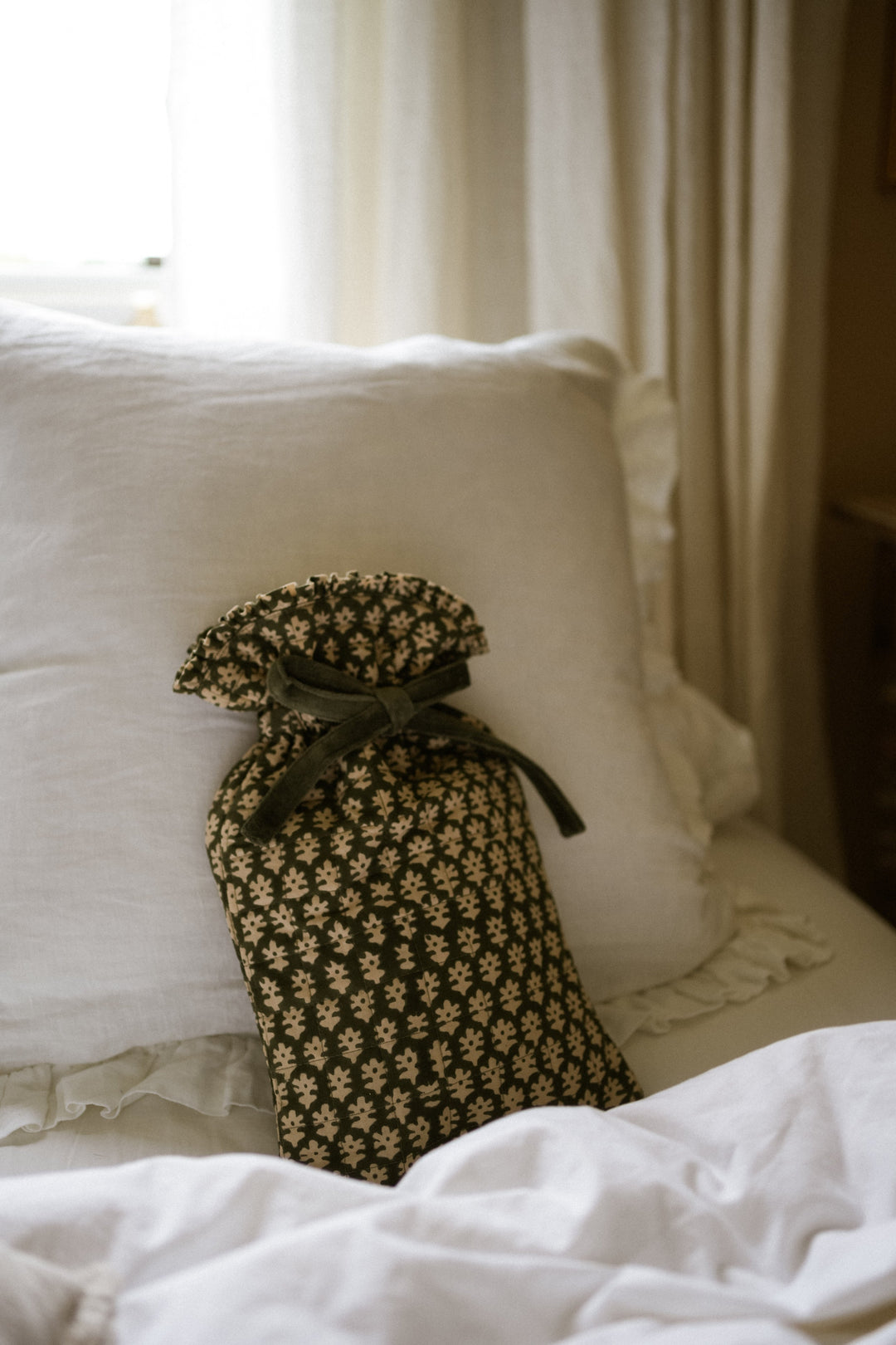 Blockprint Hot Water Bottle / Forest