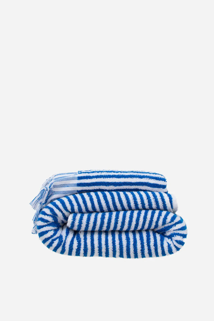 Striped Towel Mediterranean Blue / 170x90cm