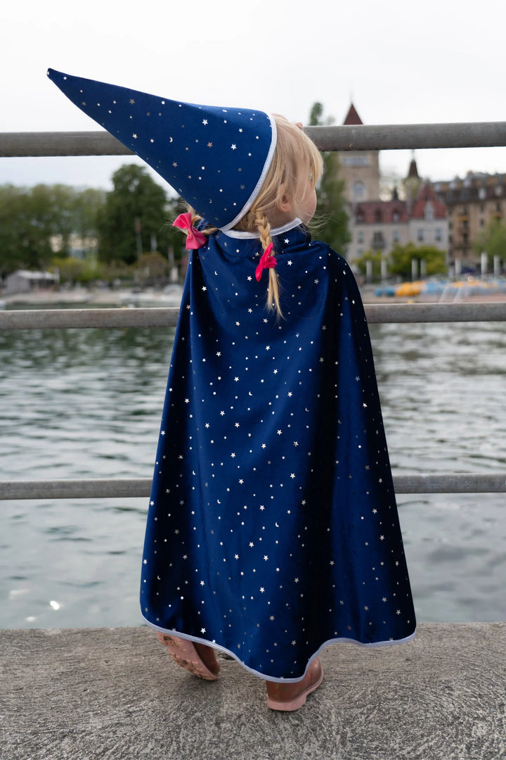 Blue Wizard Cape with Hat