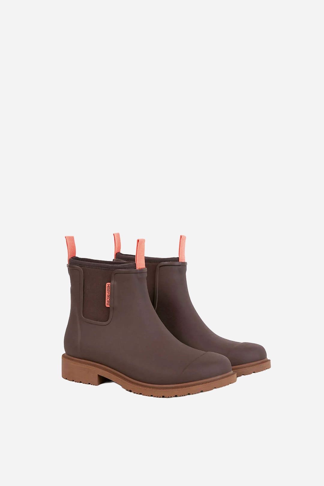 mocha brown ankle rain boot