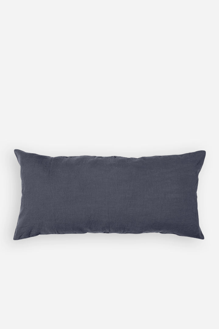 Linen Bolster Cushion / Denim