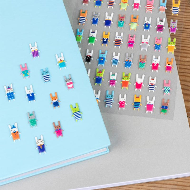 bonny bunndy 3D sticker sheet and notebook