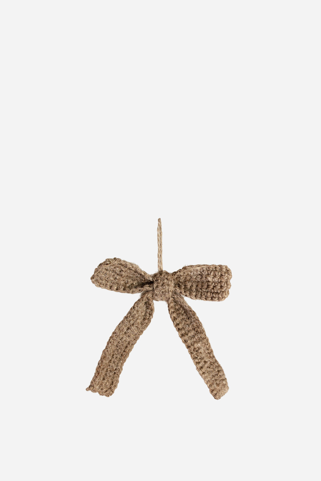 Bow ornament Hilda / Jute Brown