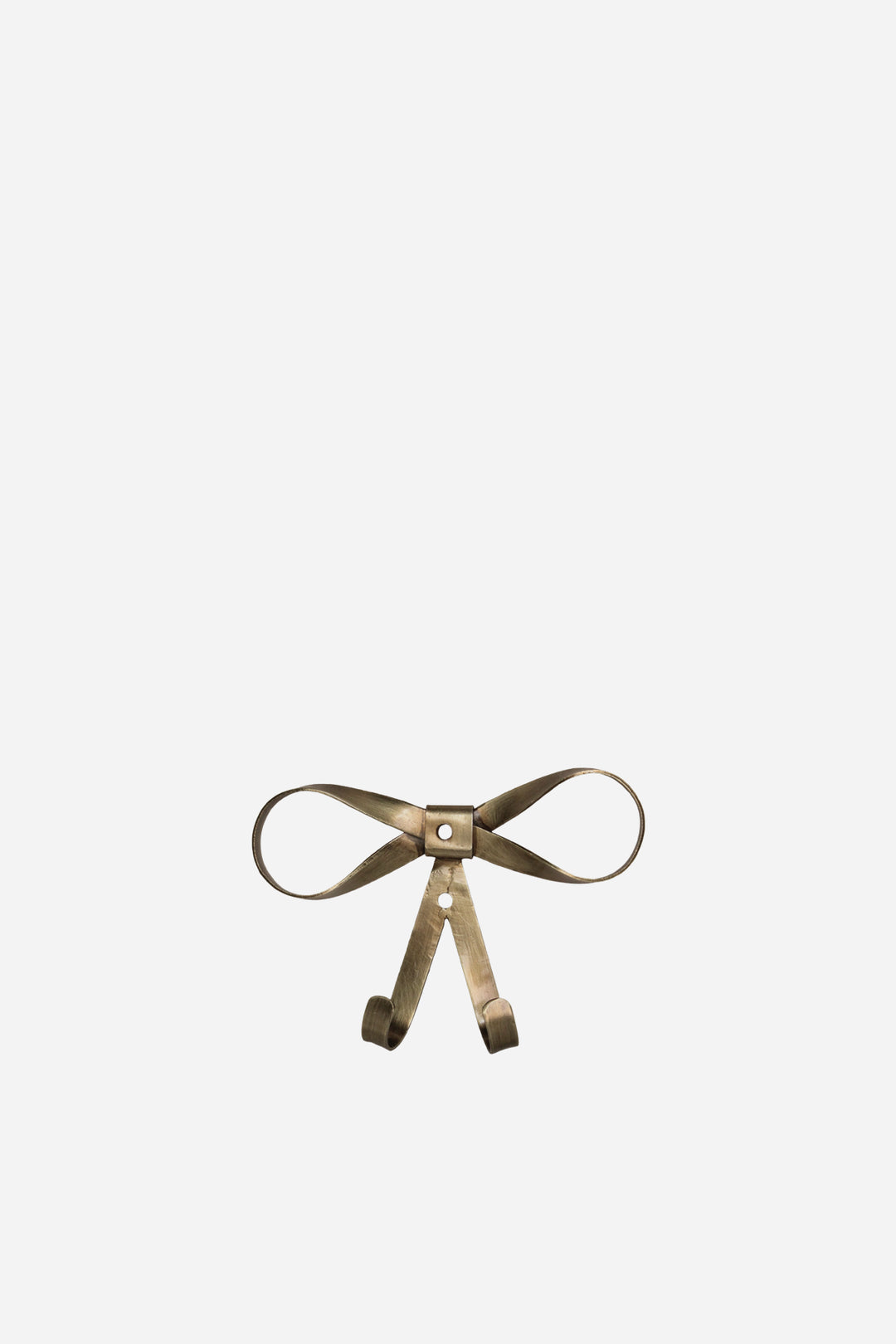 Wall Hook Bow Antique Brass