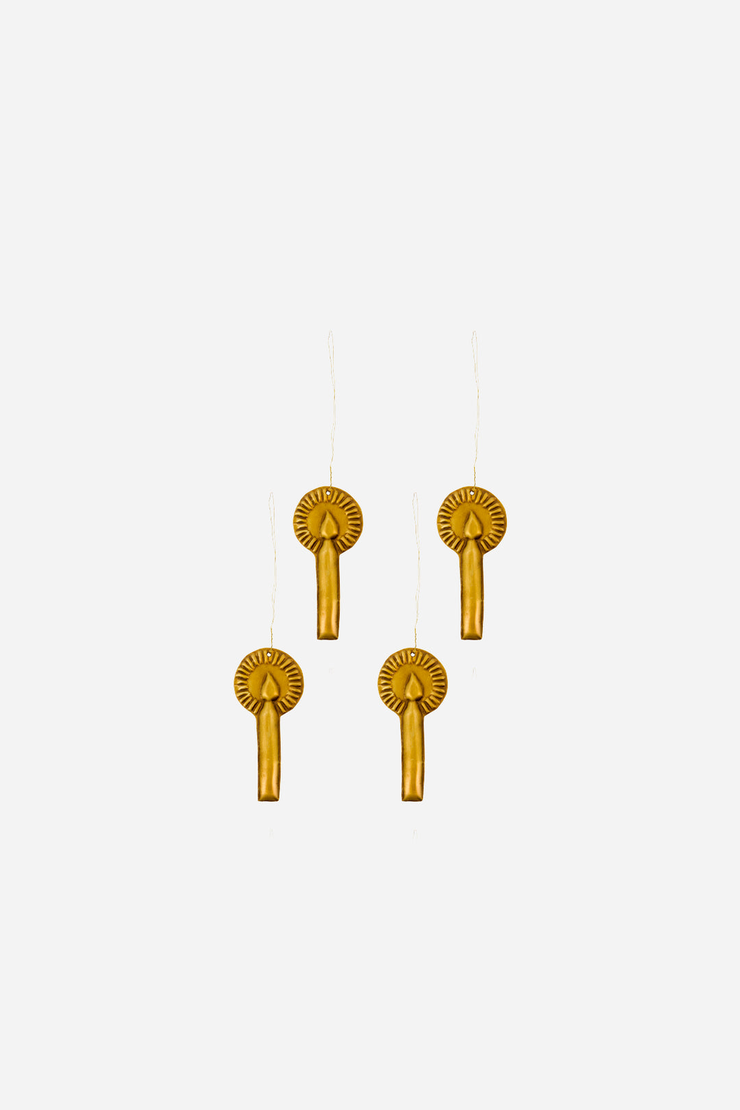 Glory Antique Brass Ornament / Set of 4