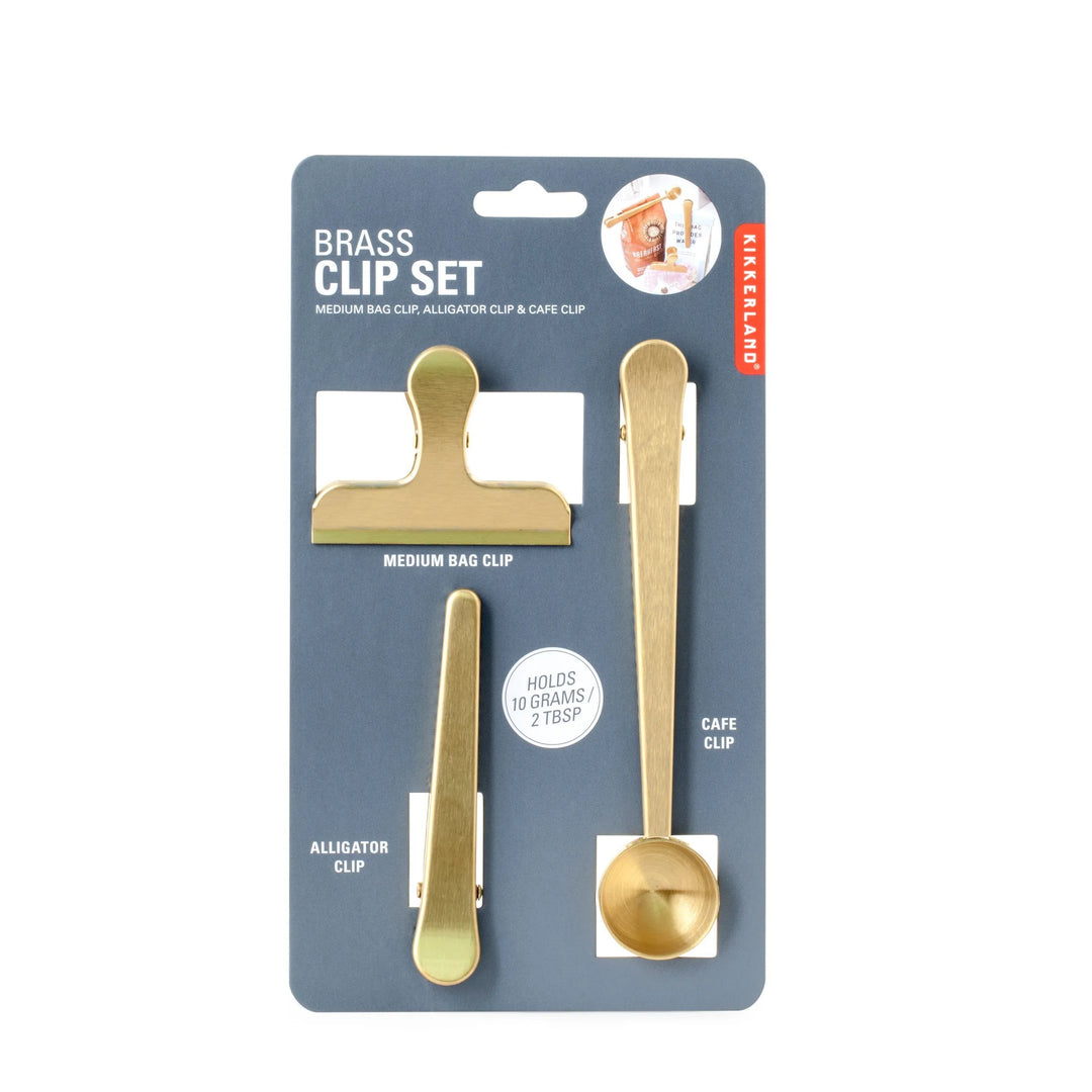 Brass Clip set of 3