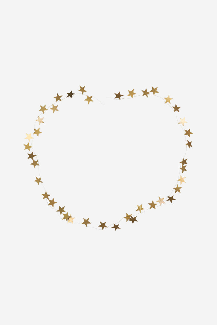 Brass Star Christmas Garland