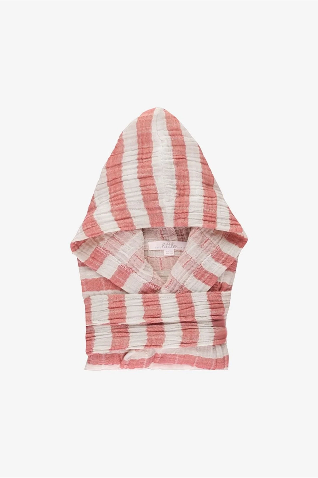 Muslin Kids Robe / Brick Stripe