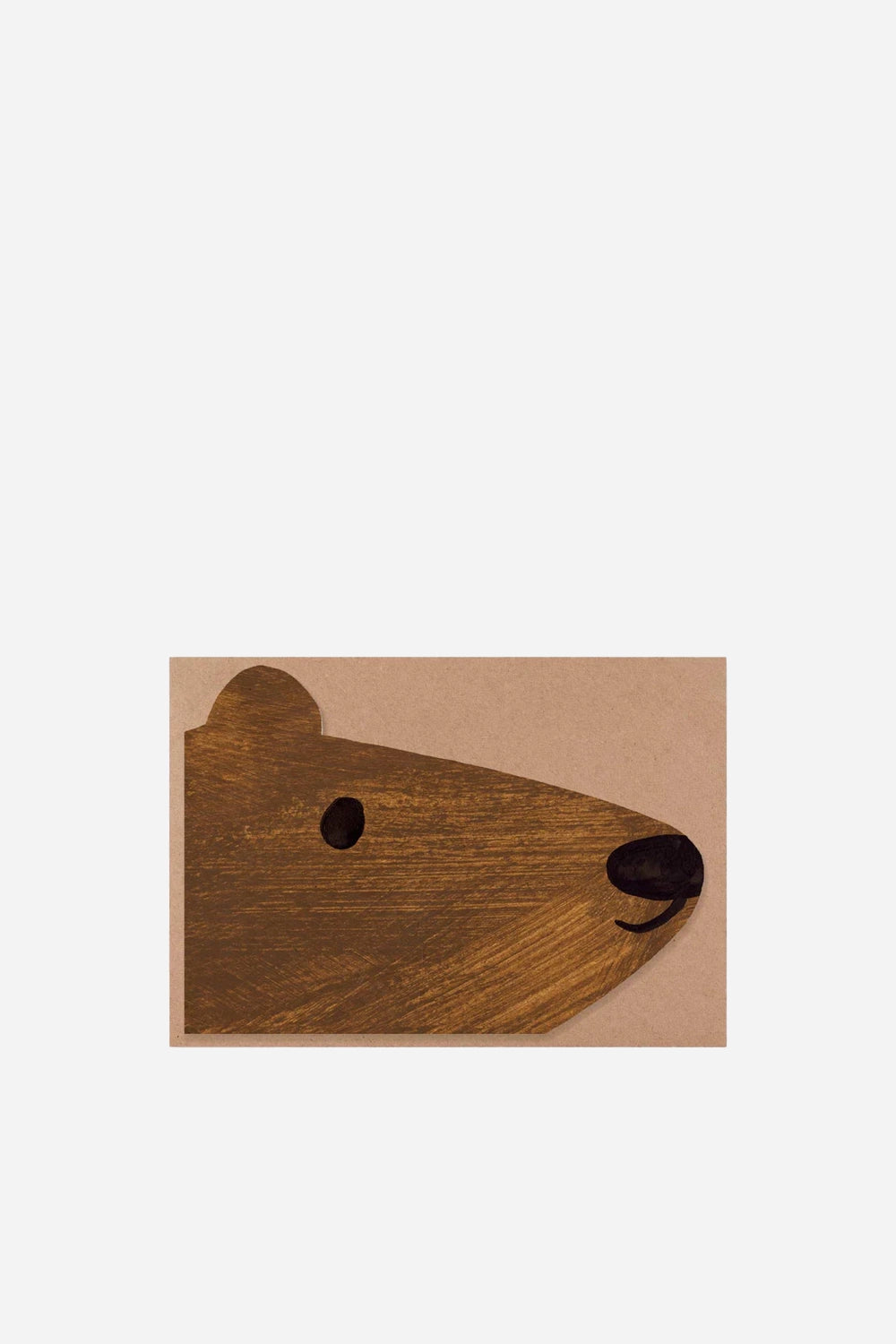 Brown Bear Card - Domestic Science Home