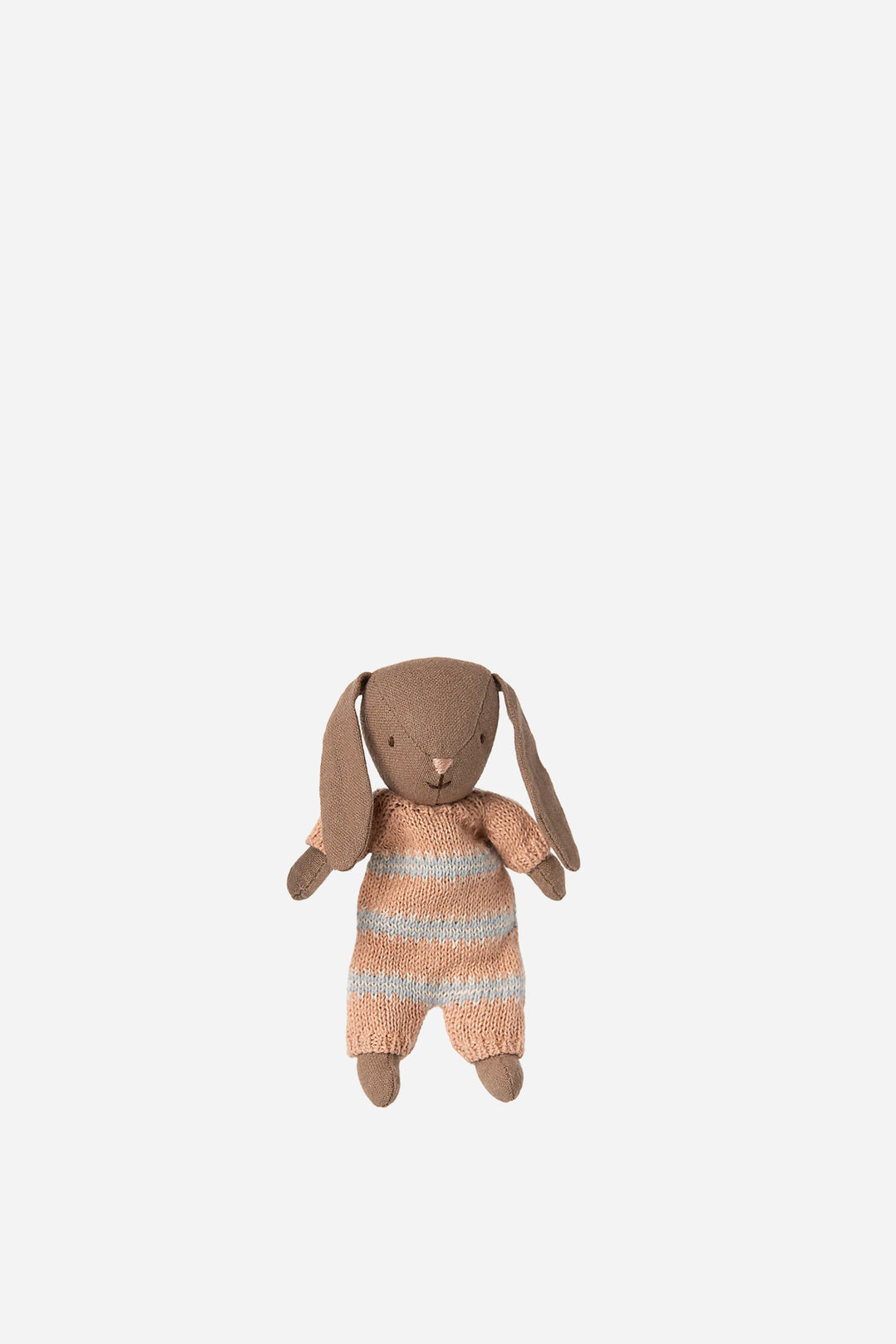 Bunny Micro Brown - Dusty Rose Knitted Suit