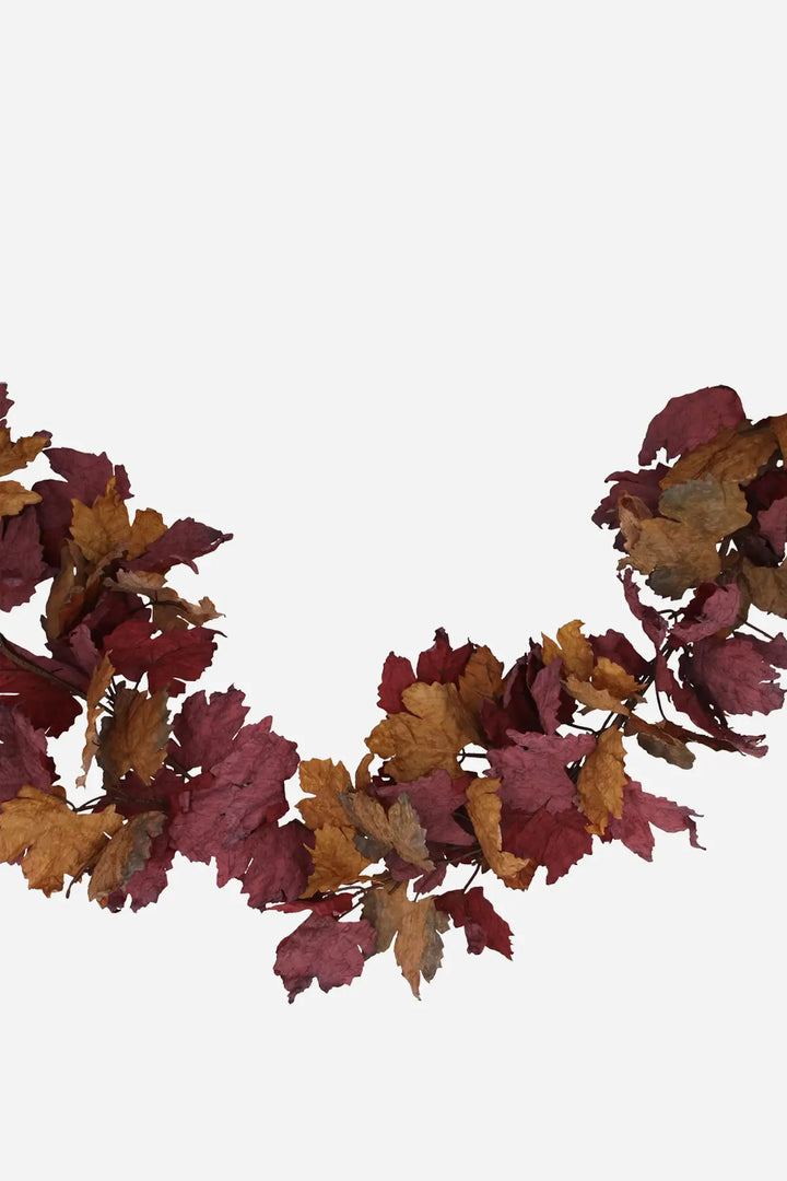 Burgundy Mixed Leaves Garland