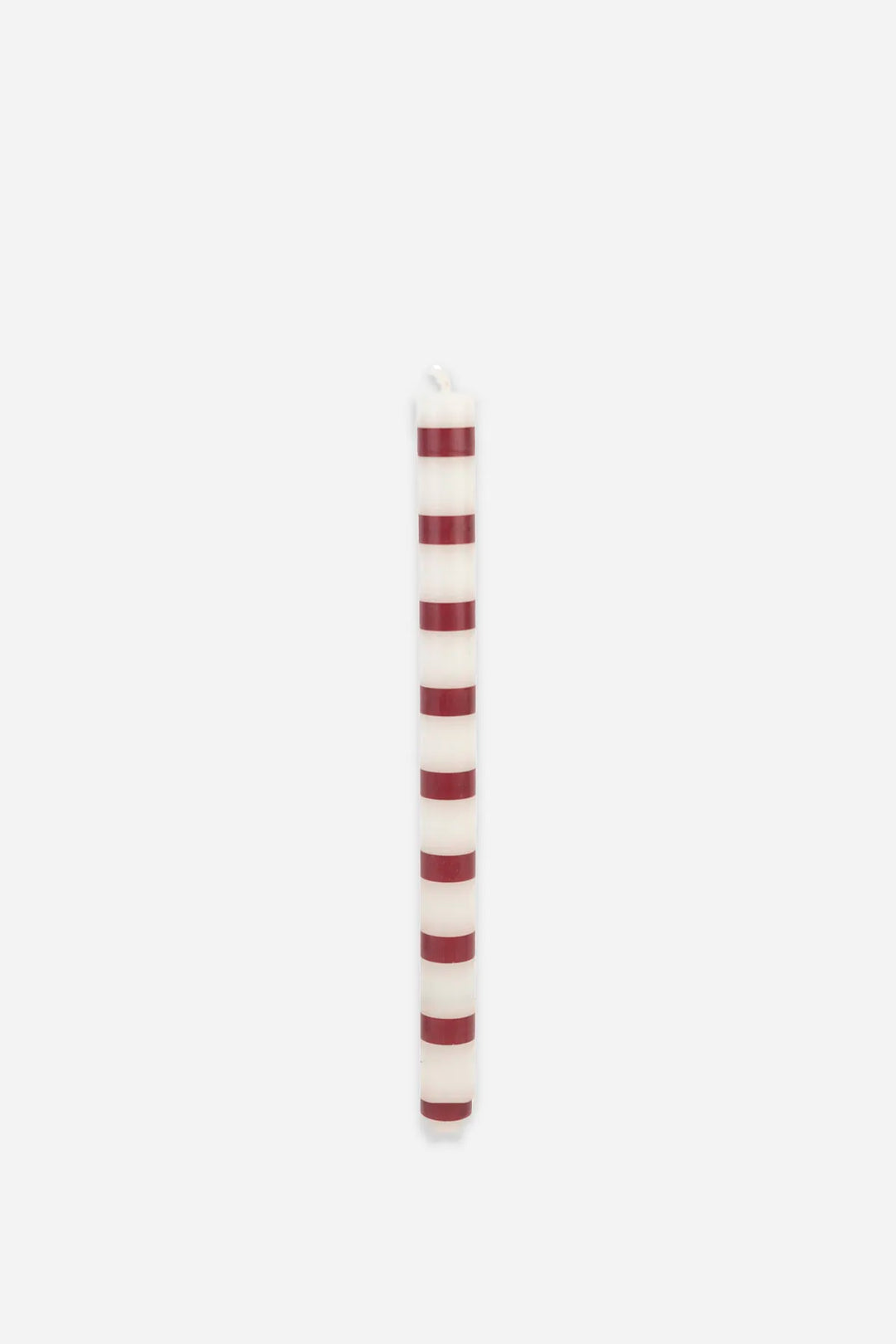 Dinner Candle 28cm / Burgundy Stripe
