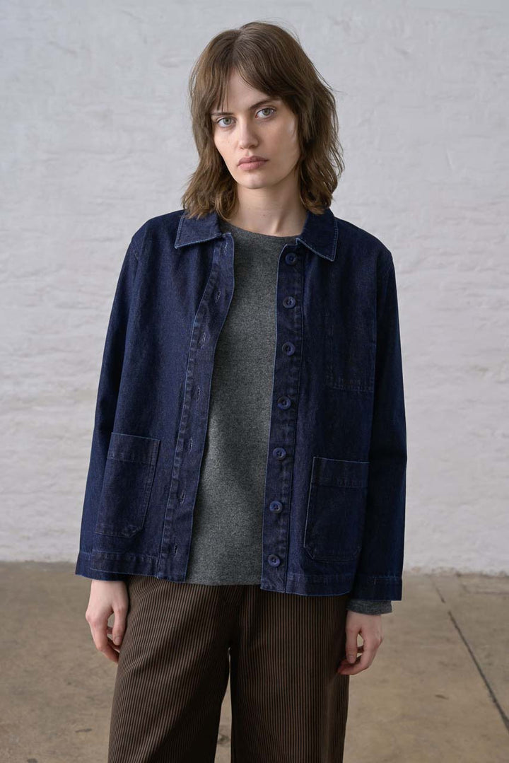 Marcia Relaxed Jacket / Denim Blue