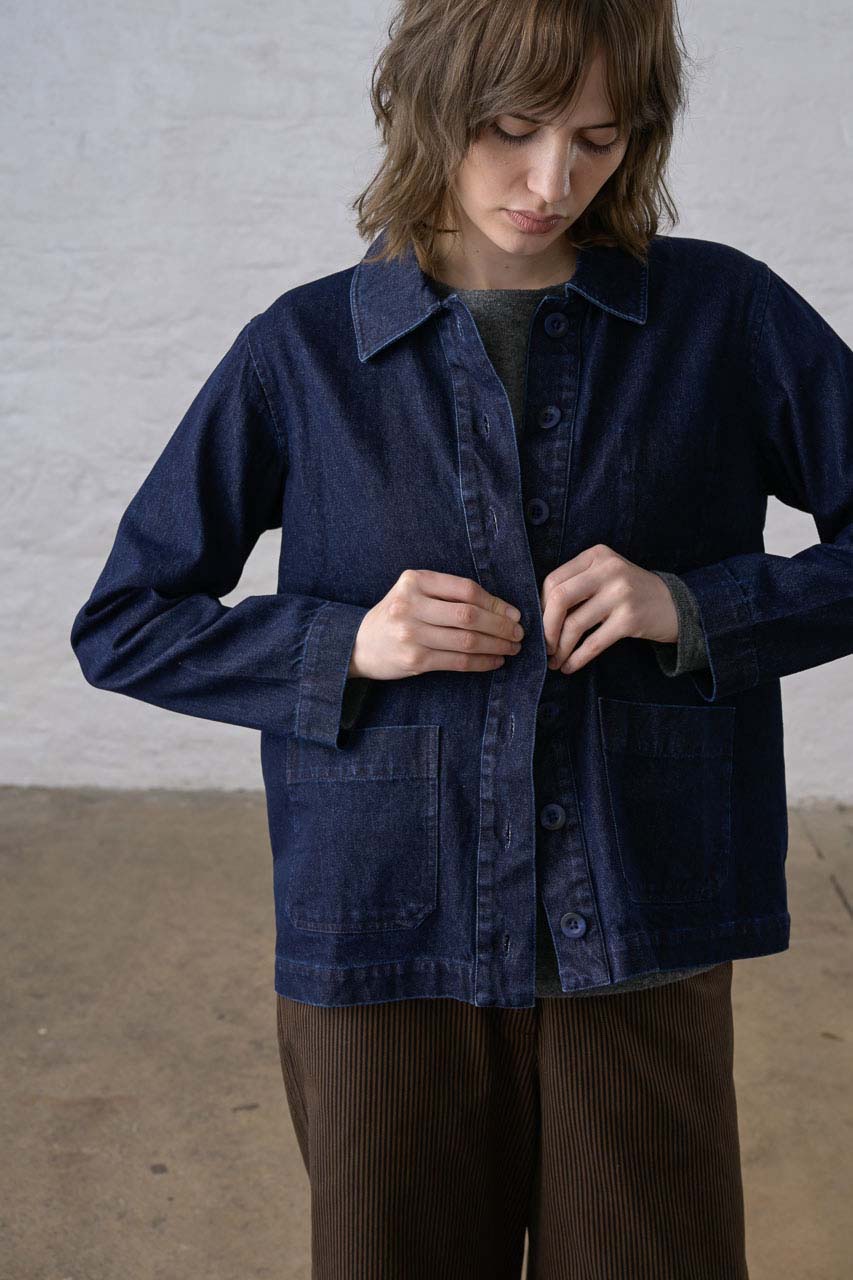 Marcia Relaxed Jacket / Denim Blue