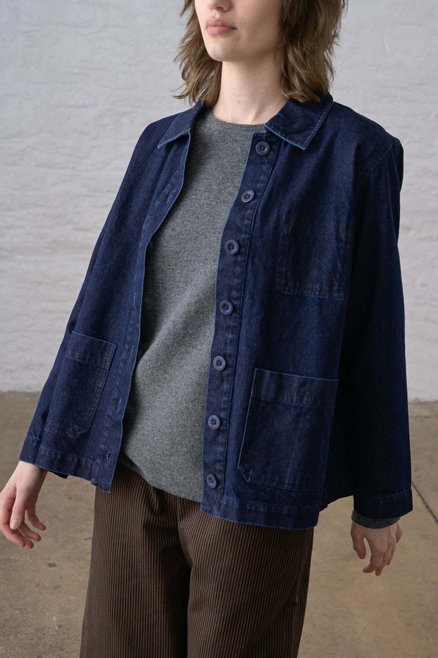 Marcia Relaxed Jacket / Denim Blue