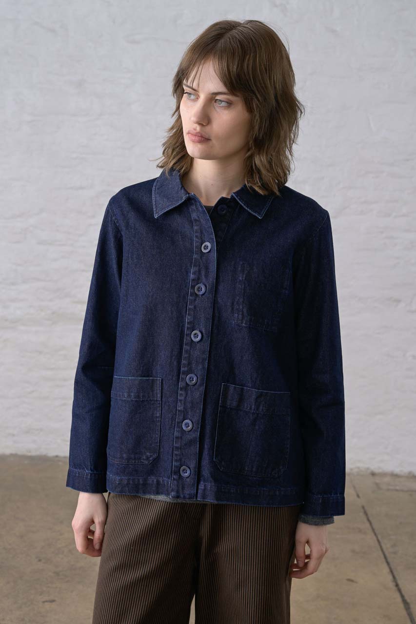 Marcia Relaxed Jacket / Denim Blue