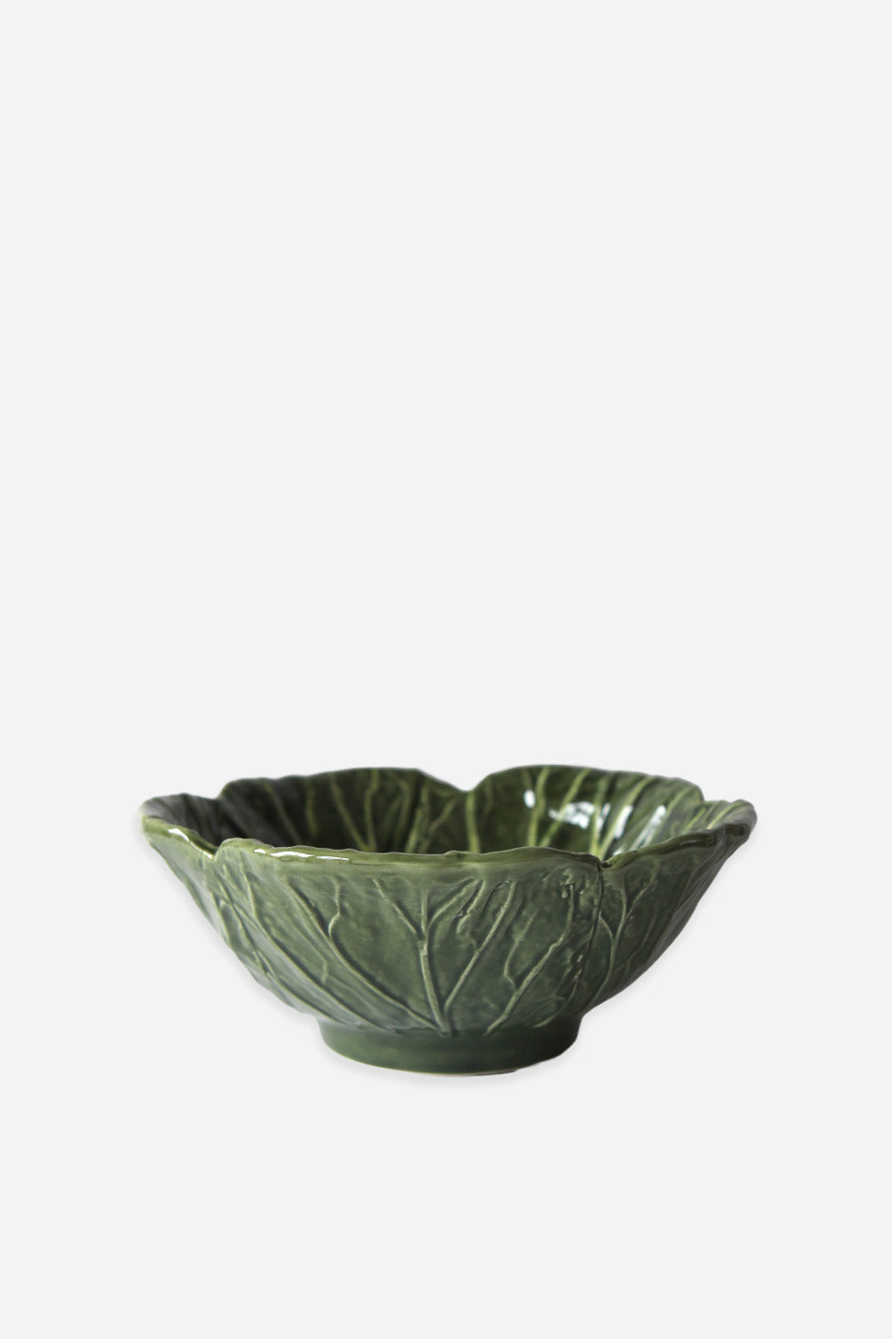 green cabbage leaf bowl large