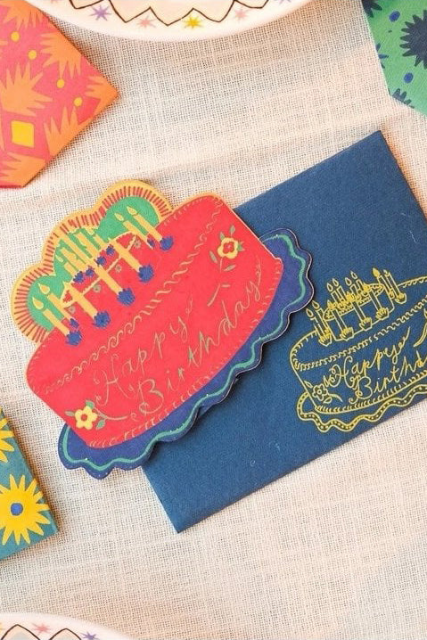 Greeting Cards / Party Cake Card - Domestic Science Home