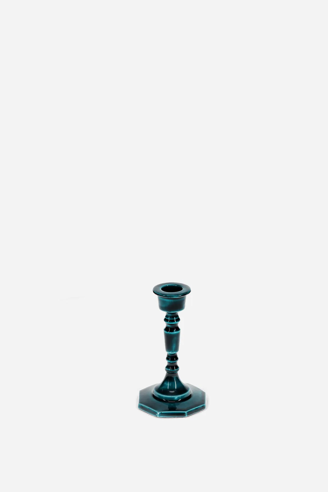 Enamel Candlestick 13cm / Blue
