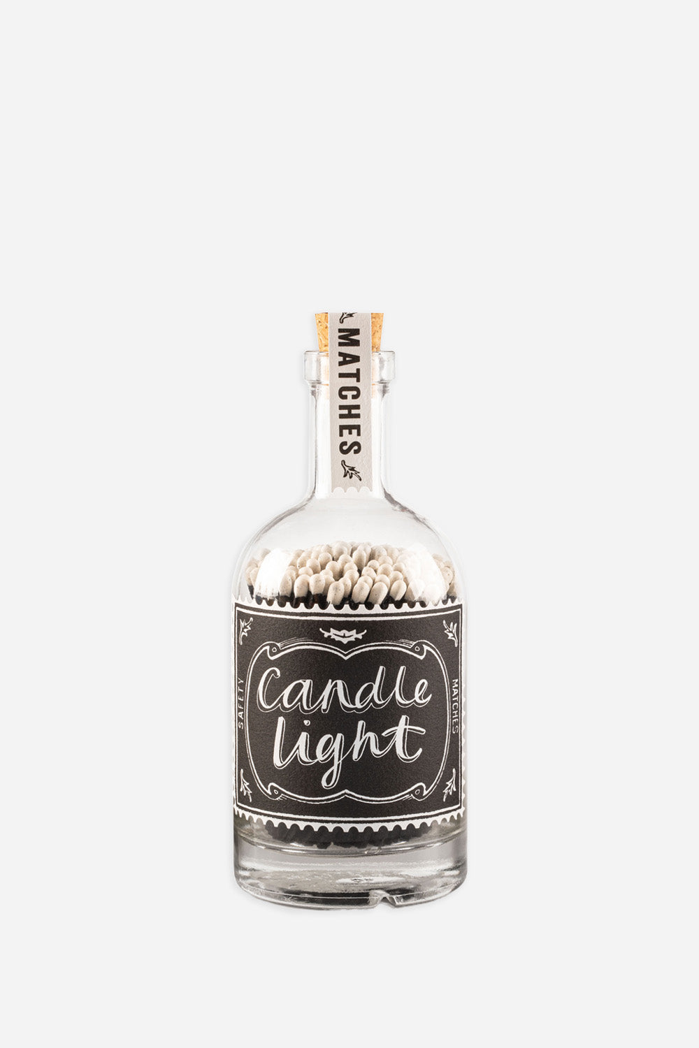 candle light bottle of luxury matches
