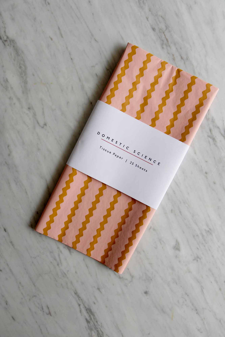 Candy RicRac / Peach & Mustard / 25 Sheets