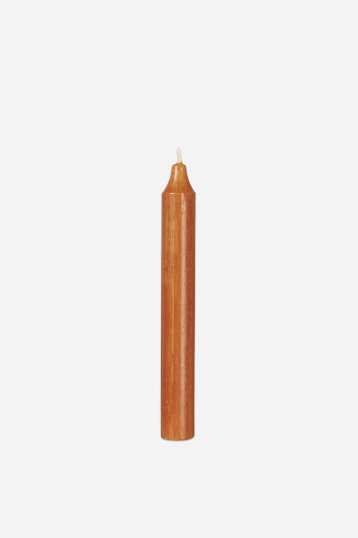 Dinner Candle Caramel Rustic 18cm