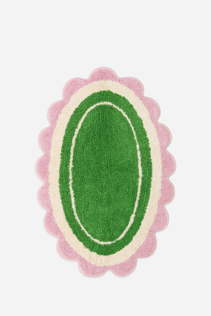 Carmen Bathmat / Green & Pink - Domestic Science Home
