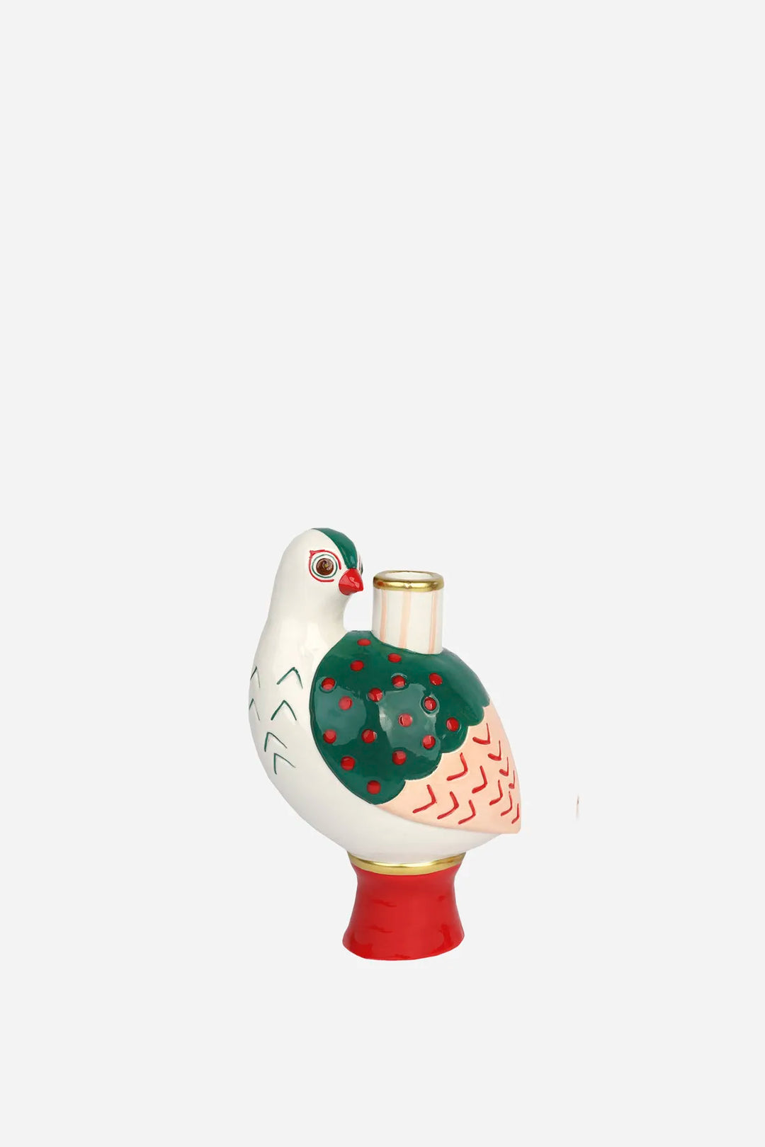 Bon Appetit Ceramic Candle Holder/ Bird
