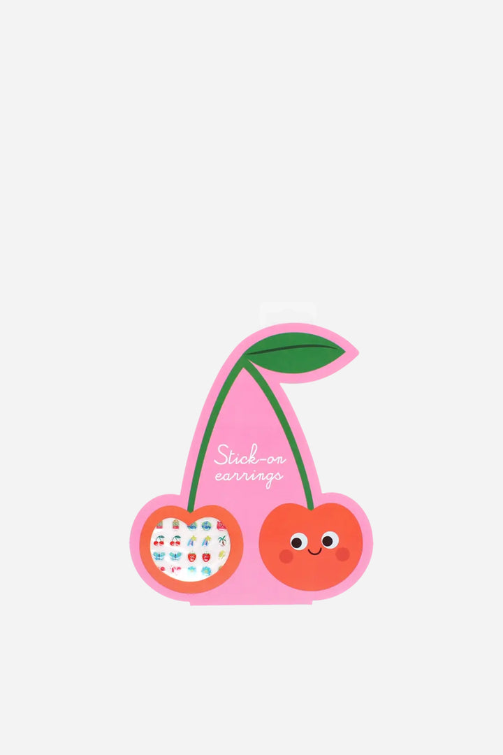 Stick on earrings (40 pairs) - Cherry
