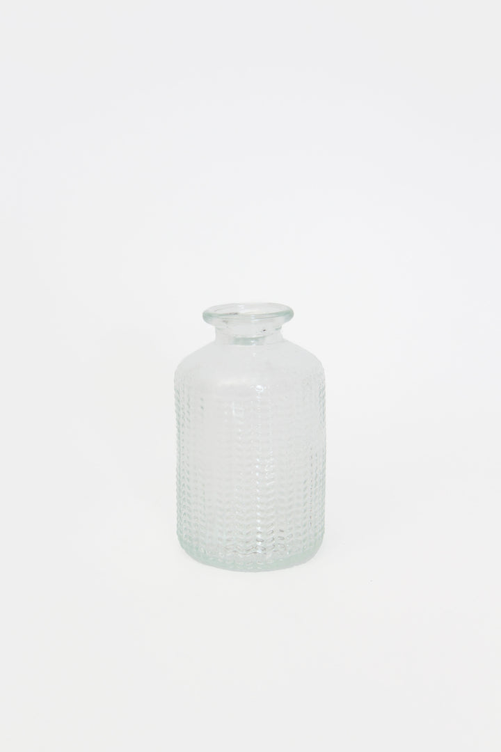 Bottle Jazz Vase Clear / Chevron