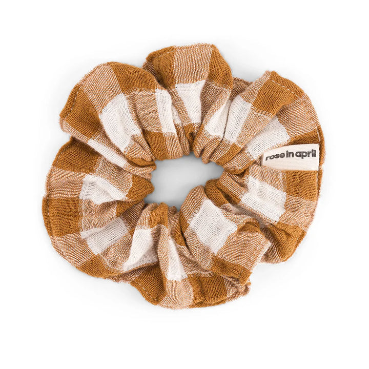 Scrunchie / Gingham Caramel - Domestic Science Home