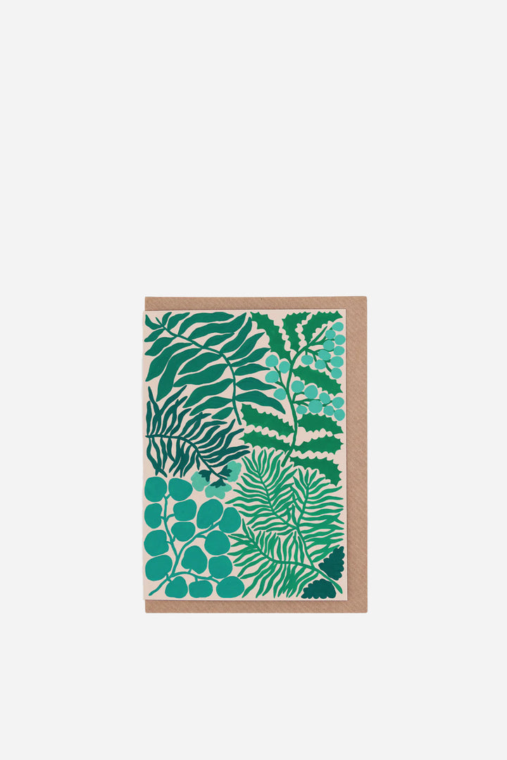 Christmas Greenery Greetings Card