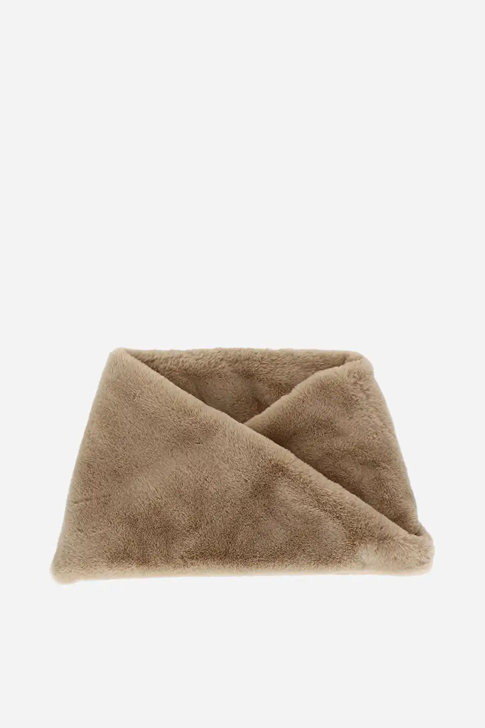 Chunky Faux Fur Snood . Mocha