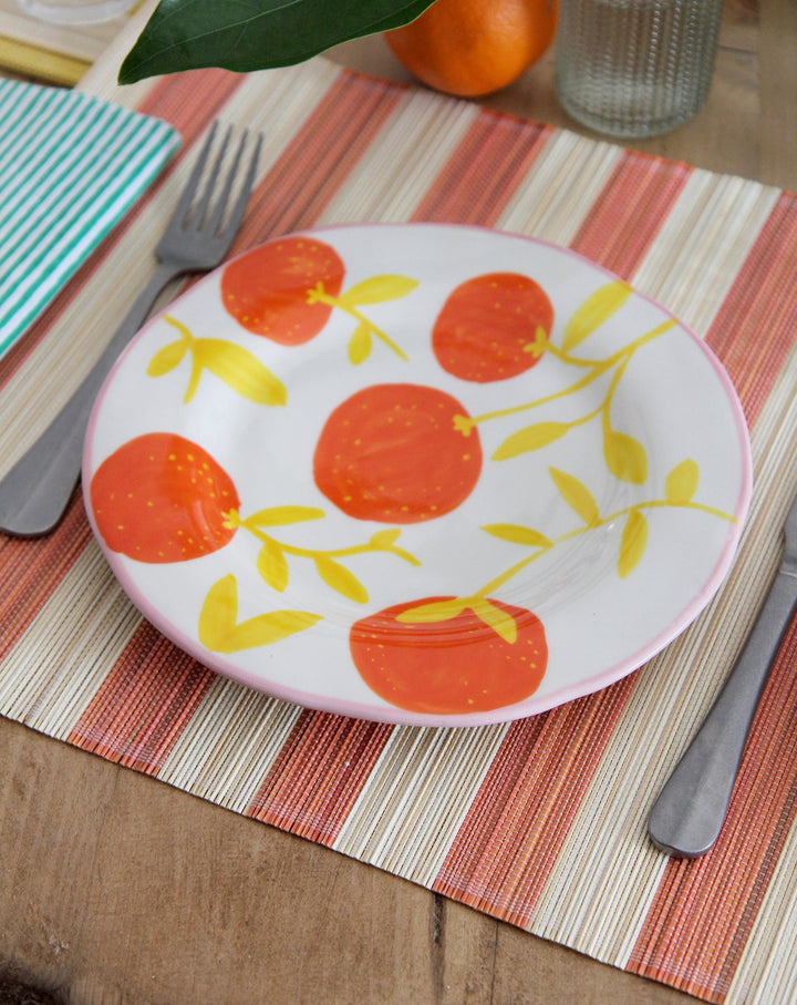 Orange Twig Plate