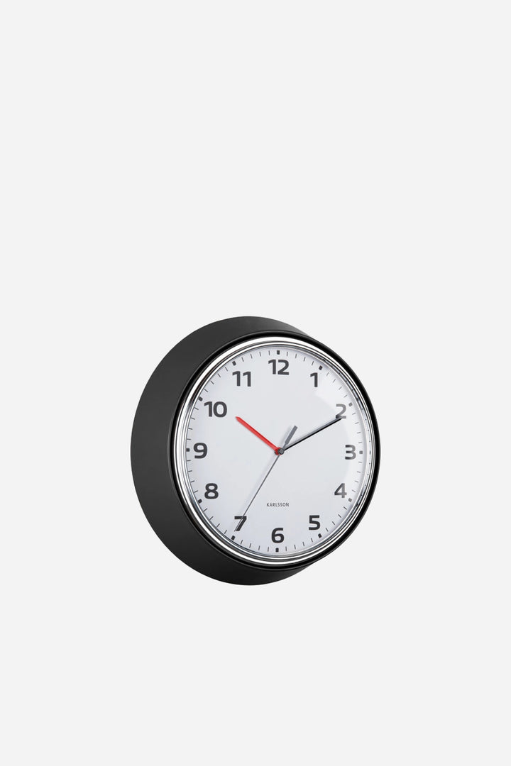 Modern Wall Clock / Retro Black