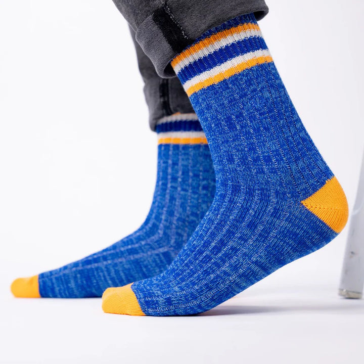 Bilybelt Mens Club Socks / Blue Orange