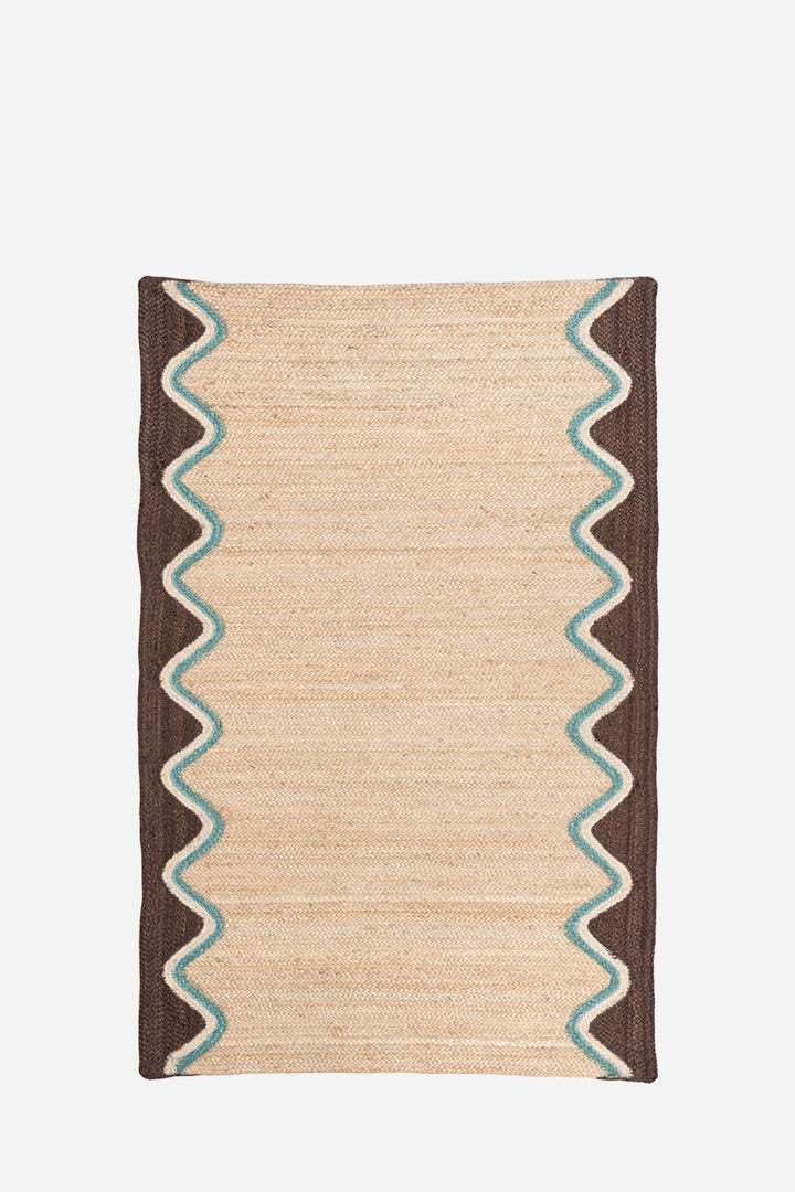 Cocoa Wave Jute Rug  Rectangle /  122x183